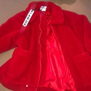 I.AM.GIA pixie jacket bright red NWT